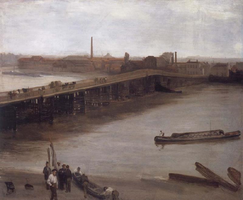James Mcneill Whistler Brown and Silver Old Battersea Bridge Germany oil painting art